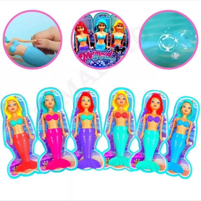 Boneca Sereia Nadadora Sereia Encantada Nada de Ve