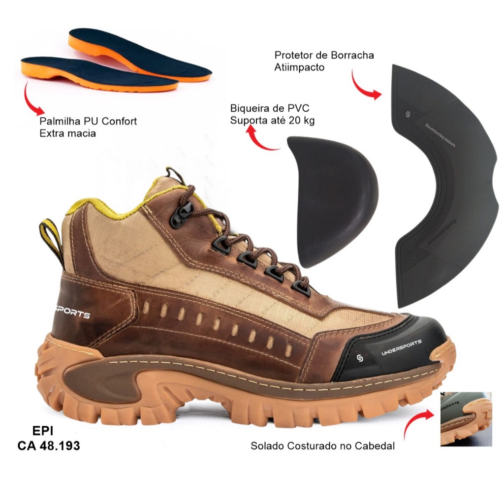 Tênis Adventure Cano Medio Confortavel Masculino 