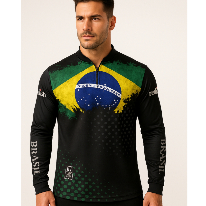 Camisa Camiseta Blusa de Pesca Camping Agro prote�