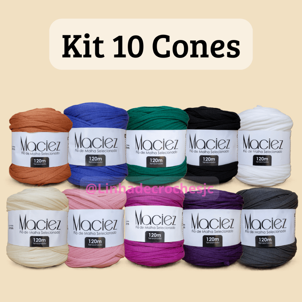 Fio de Malha Maciez Kit 10 Rolos Cada 15,95  Resid