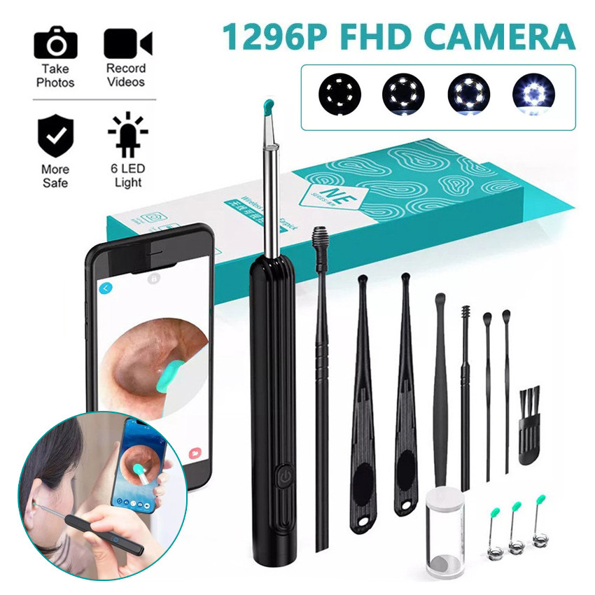 Limpador De Ouvido Com Câmera Visual Inteligente 