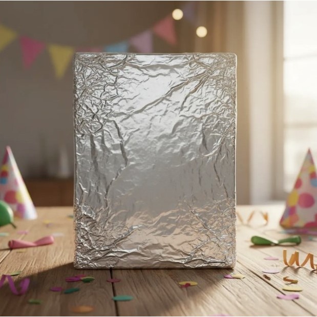 100 Folha Papel Chumbo 15×20 Cm Prata Embalag