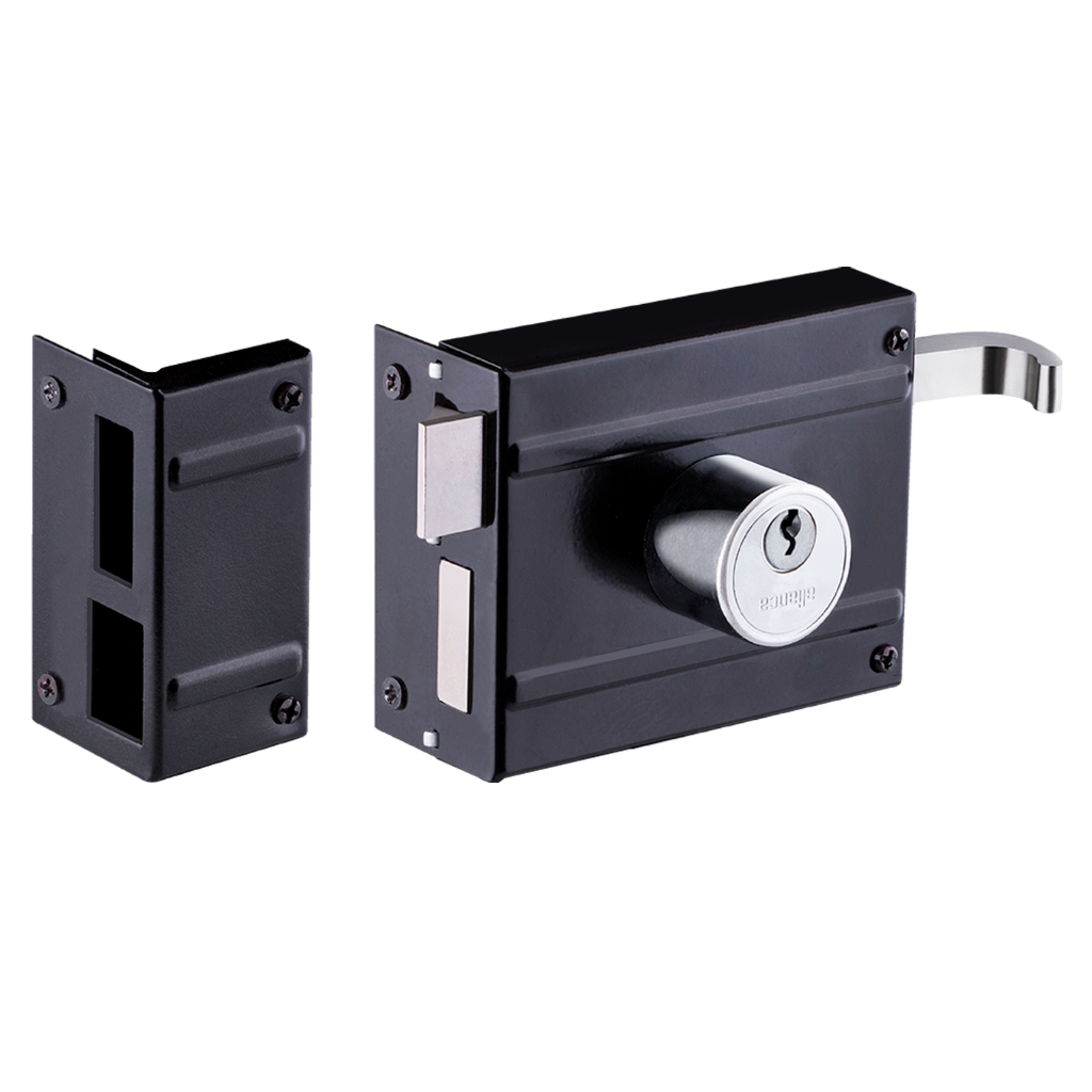 fechadura aliança sobrepor portao de aço f1500 p