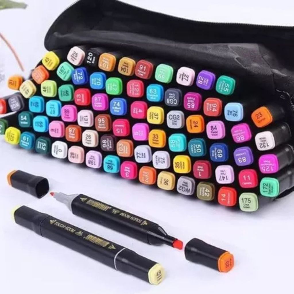 168 peças Caneta Marcadora De Ponta Dupla Conjunt