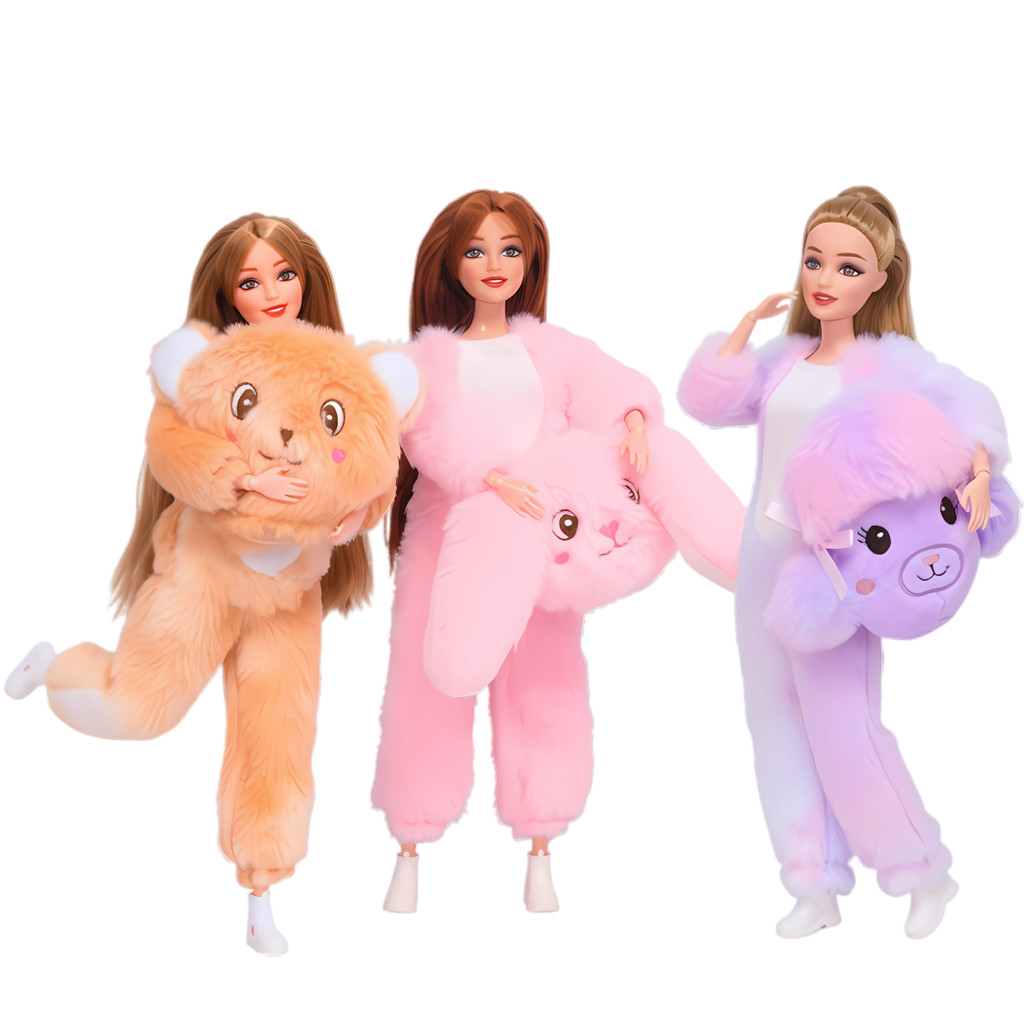 Boneca Emily Articulada Festa Do Pijama Com Fantas