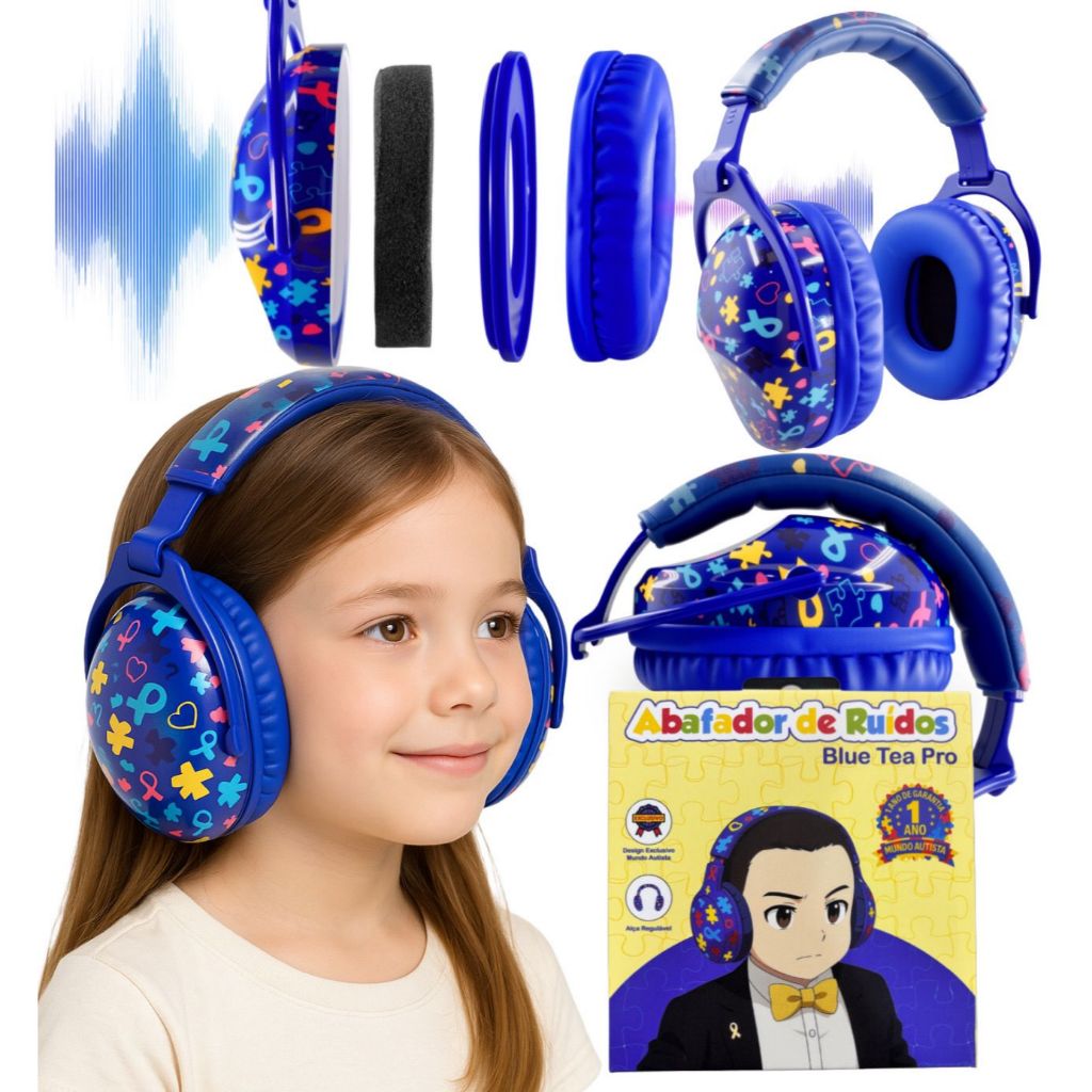 BLUE TEA PRO /28 db Fone Abafador De Som P/ Crian�