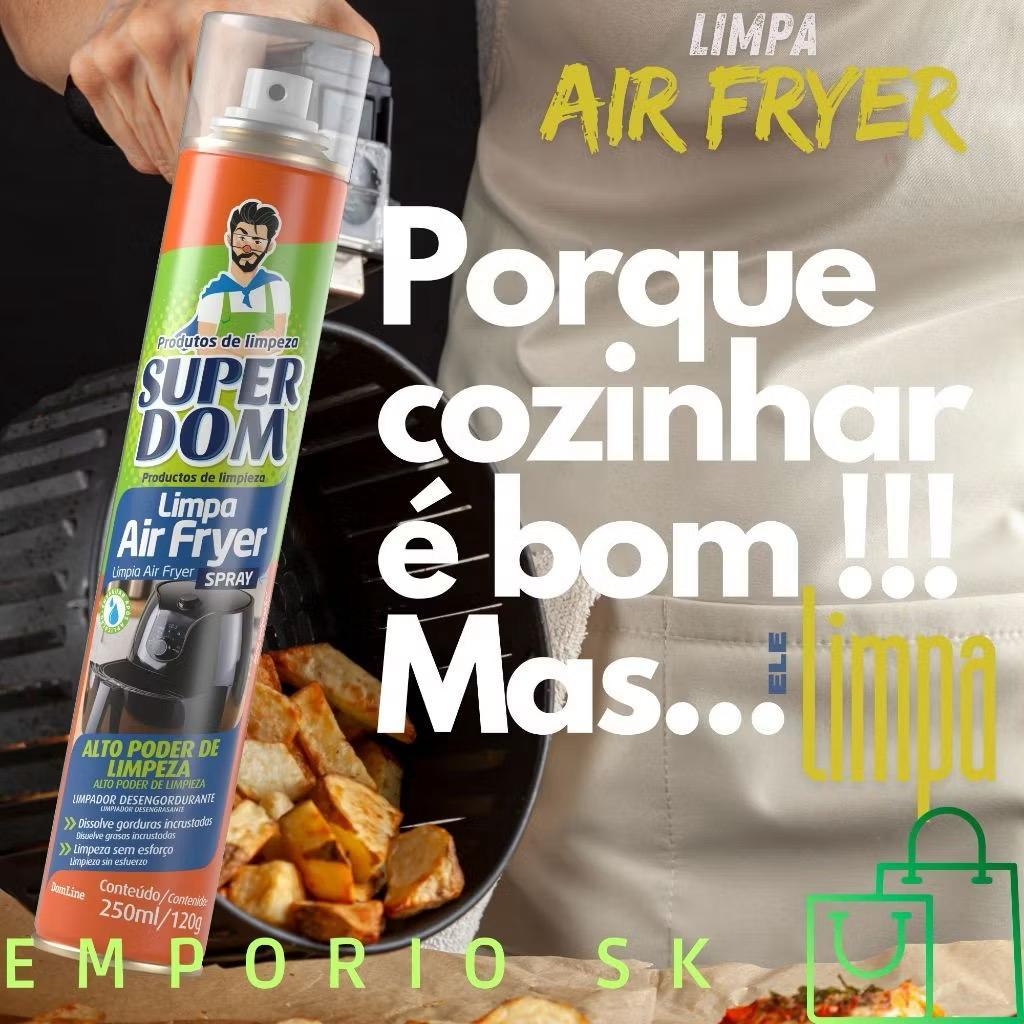 Spray Limpa Air Fryer Alto Poder De Limpeza, Disso