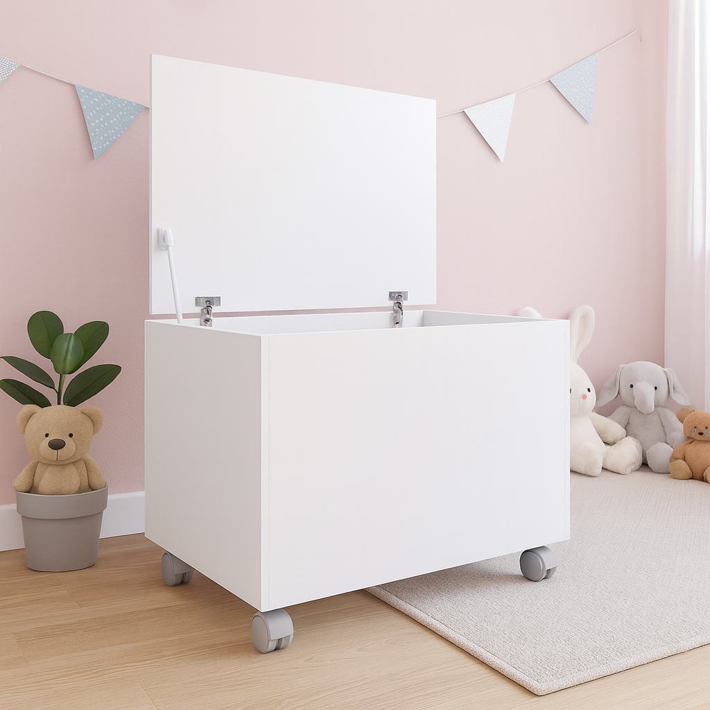 Baú Kids Caixa De Brinquedos Organizadora Com Tam