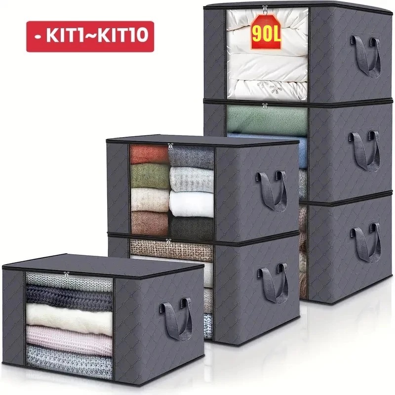 Caixa Saco Organizador Grande Edredom Cobertor Cas