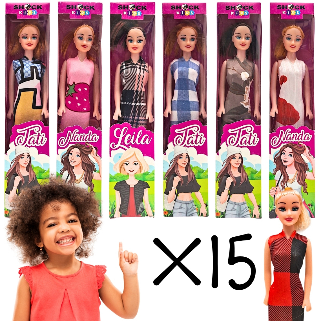Kit 15 Bonecas Brinquedo Menina Atacado Presente L