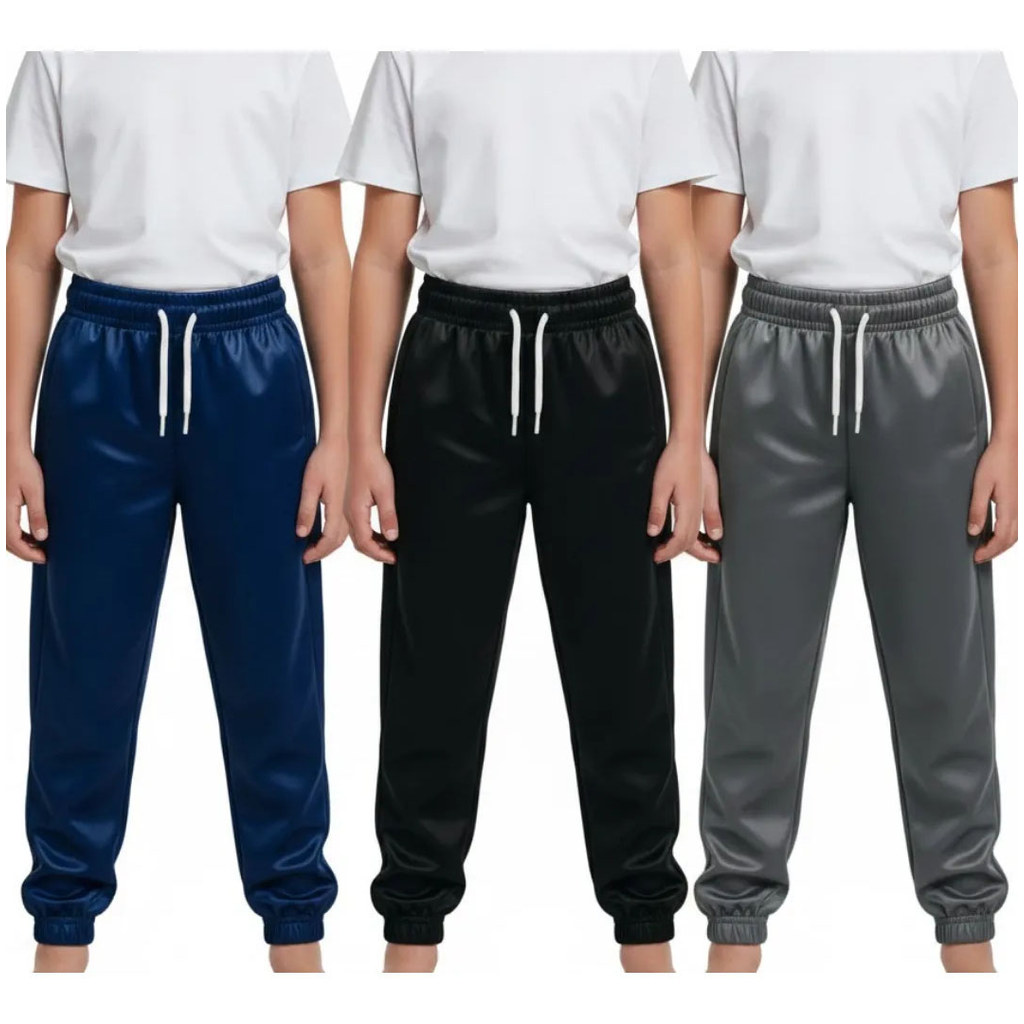 Kit 3 Calças Jogger Infantil Super Confortável p