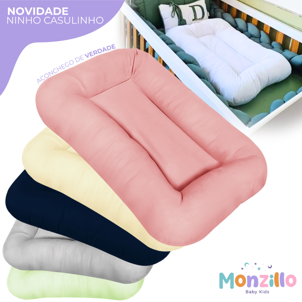 Ninho Casulinho 100% Algodão Extra Macio Recém N