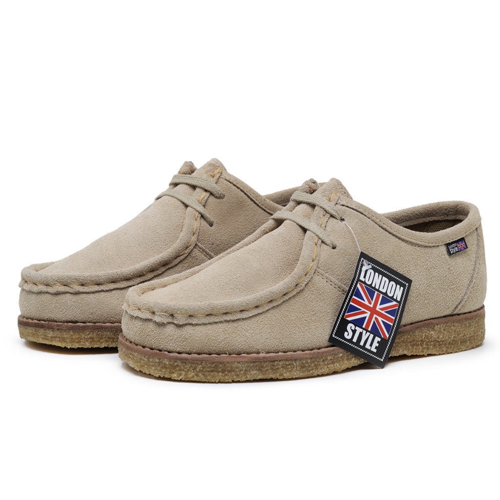 London cor palha sola em crepe natural London Styl