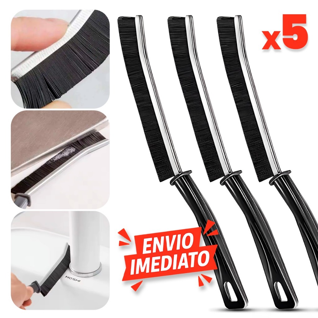 Escovas de Limpeza para Frestas e Cantos Multiuso 