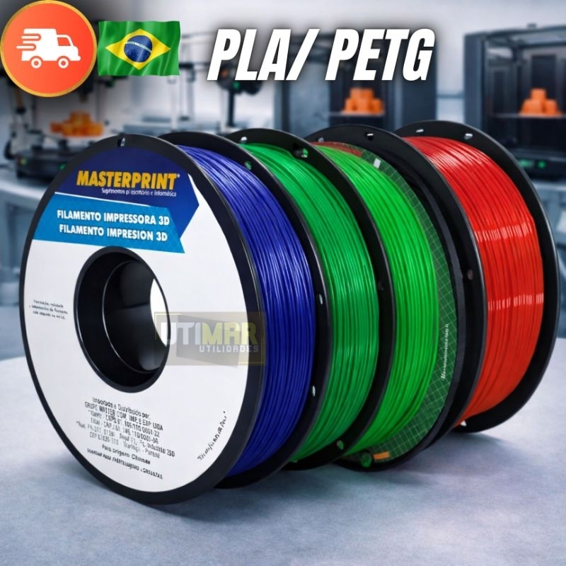 Filamento PLA e PETG MasterPrint Qualidade Premium