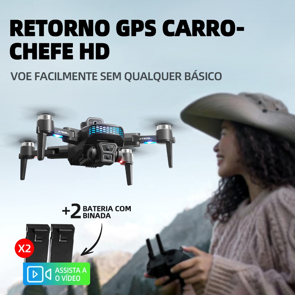Drone profissional com câmera HD grande angular 1