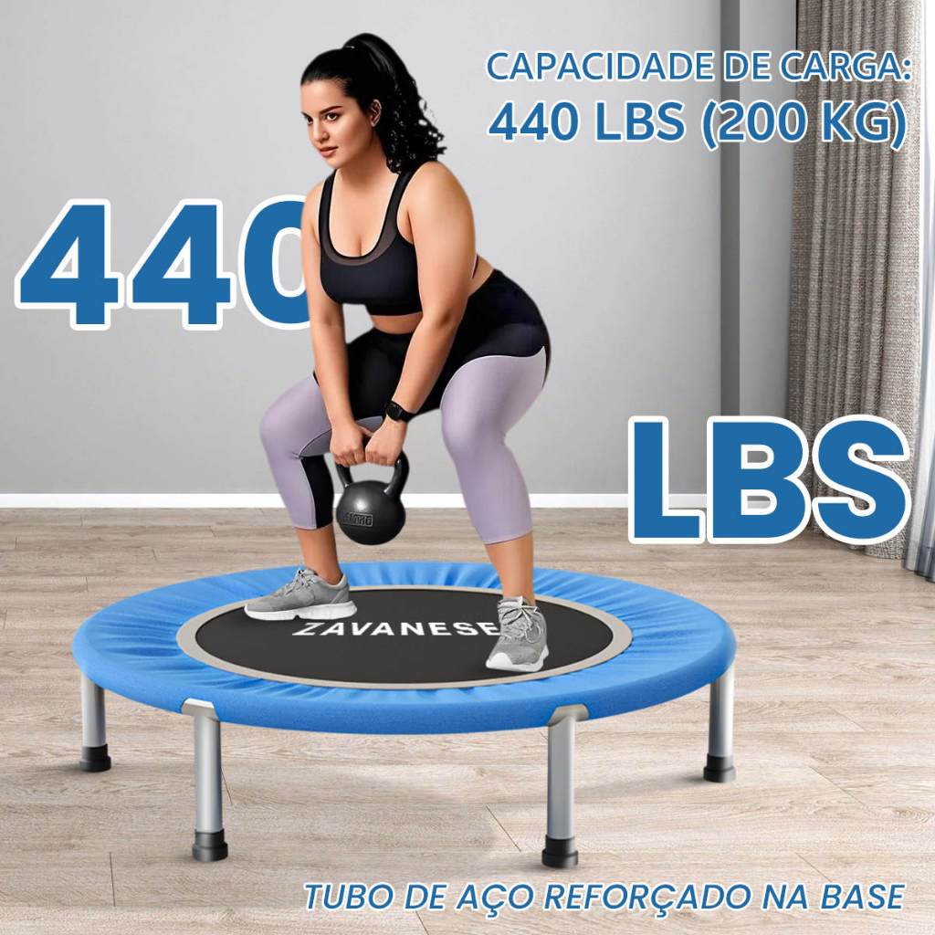 Mini trampolim profissional suporta até 200 kg 1 