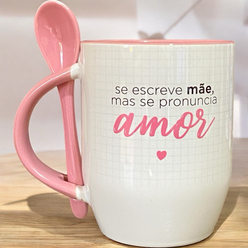 Caneca personalizada mãe com nome, caneca dia das