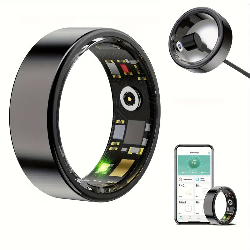 Anel Inteligente Smart Ring com Rastreador De Saú