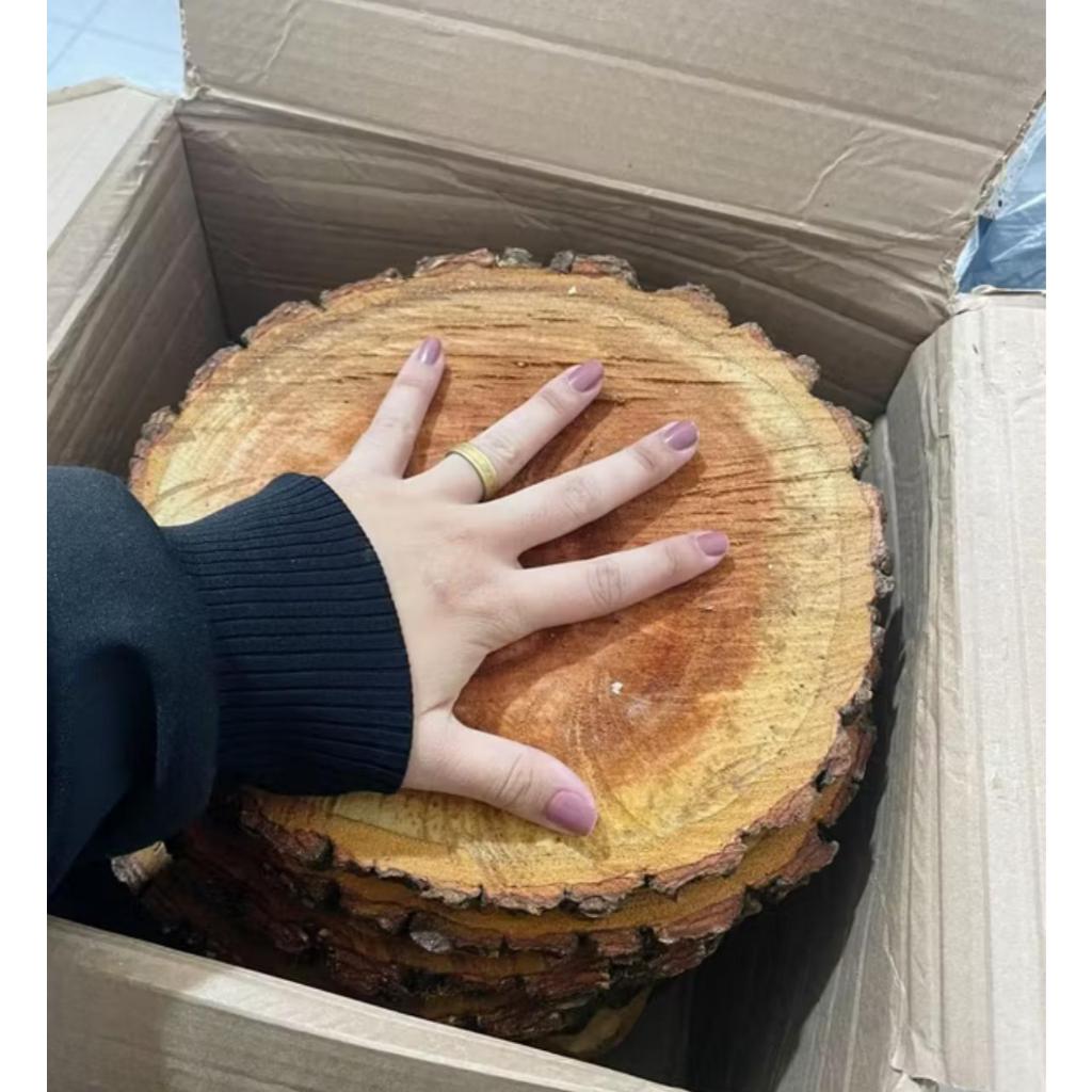 Madeira Rustica Bolacha de Mogno Africano – 