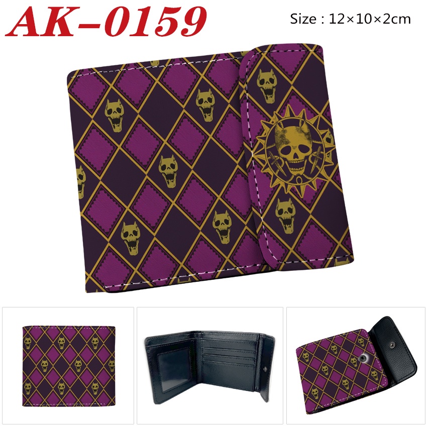 JoJos Bizarre Adventure Cartoon Fashion PU Carteir