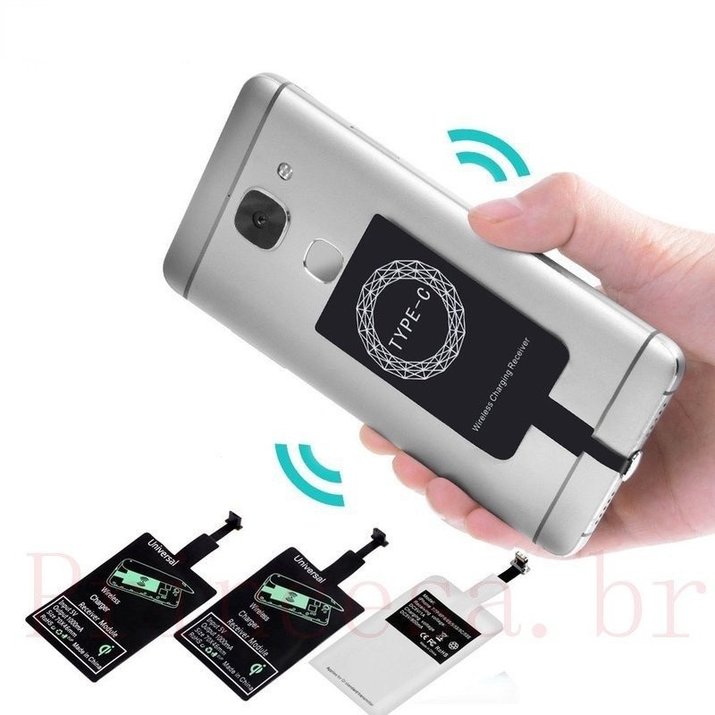 [Princesa] Carregador Sem Fio USB/Adaptador Qi Mic