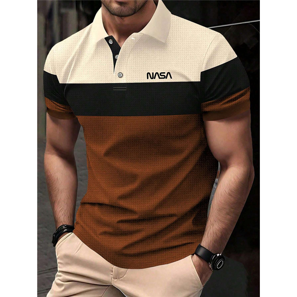 Camisa Masculina Manfity Mode De Cor Sólida Com L