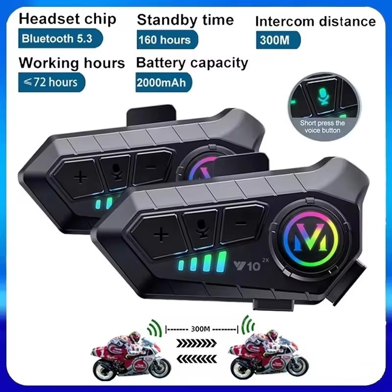 1/2Pcs Intercomunicador Sem Fio Bluetooth Para Mot