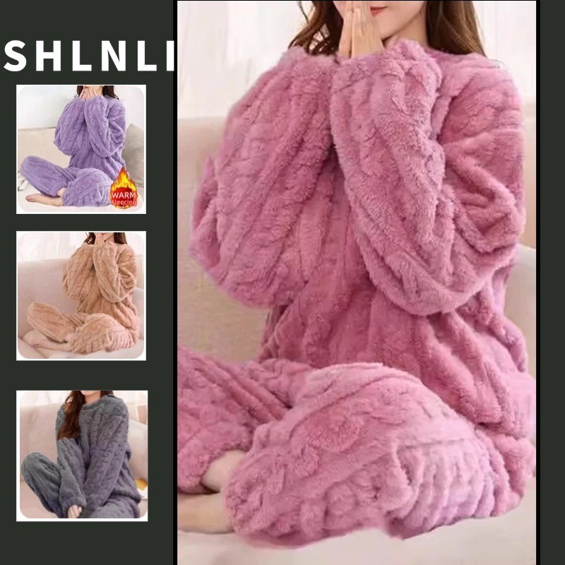 2 Peças/1 Conjunto Outono Inverno Solto Doce Casu