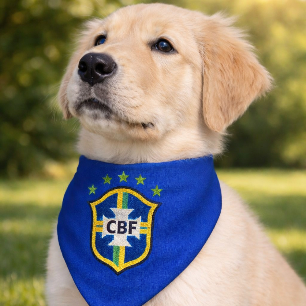 Bandana pet do Brasil – Copa do mundo  cães
