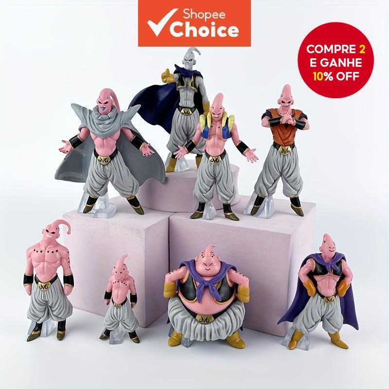 8Pcs Majin Buu Figura de Ação em PVC Dragon Ball