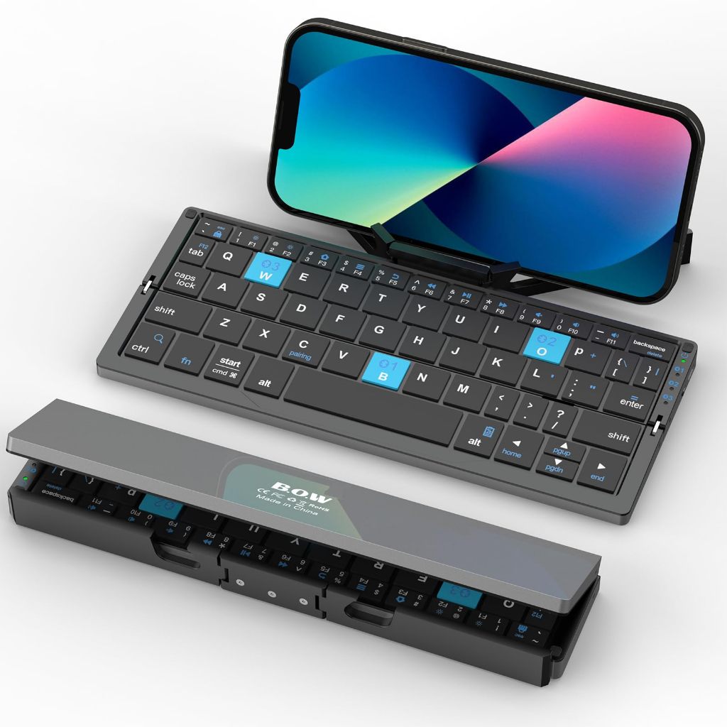 Teclado Bluetooth Dobrável , Mini Silencioso De L