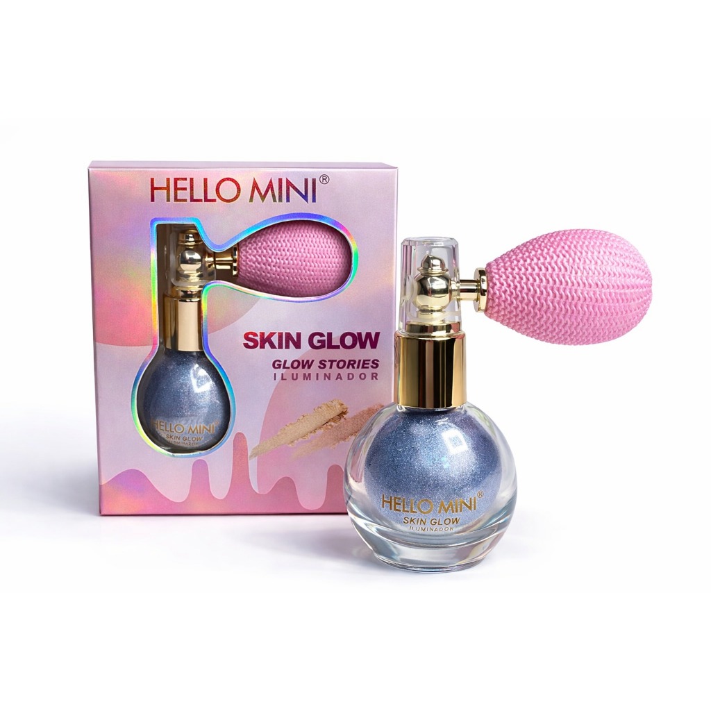 Iluminador Metálico Cintilante Spray Hello Mini c