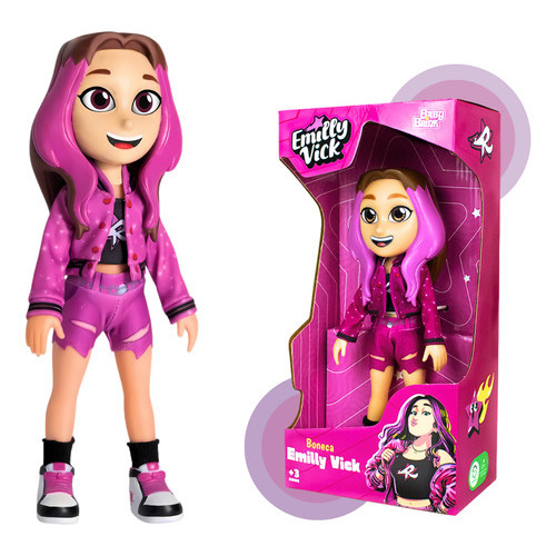 Boneca Emilly Vick Dos Rosa Youtube Brinquedo Infa