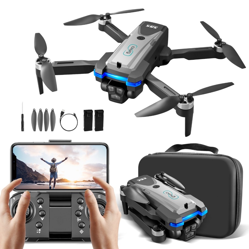 Drone S8s Pro Max Motor Brushless Camera Hd 4k 2 B
