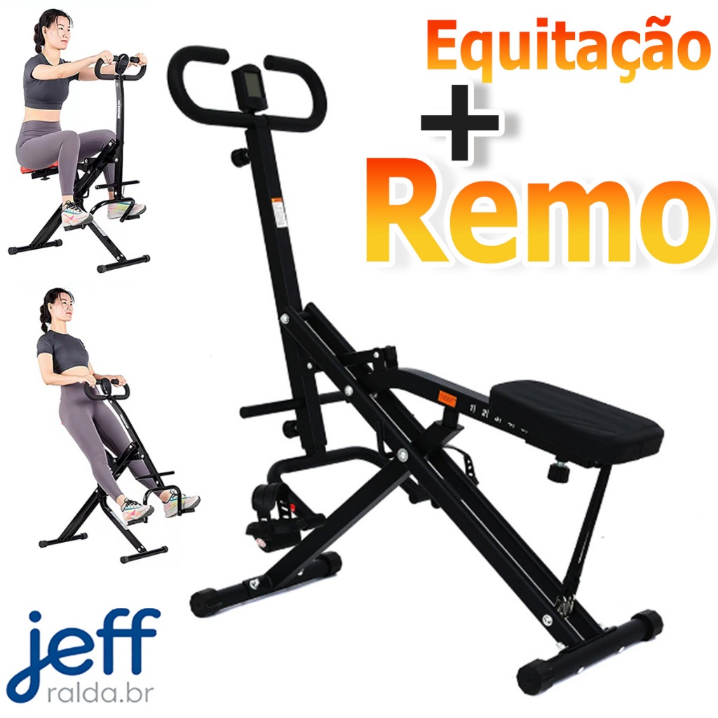 Máquina de Remo e Exercício Abdominal Multifunci