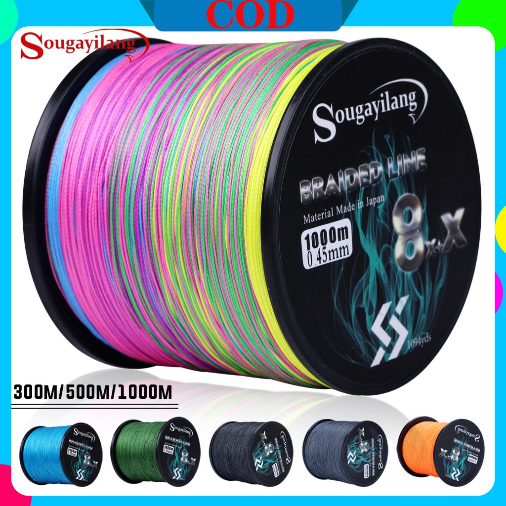 Sougayilang PE 8 + x Fios Linha De Pesca 300/500/1