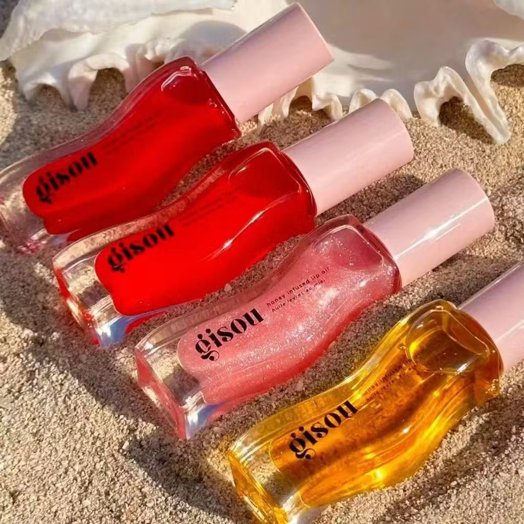 Gisou mel Lip Gloss Melancia Cereja Morango Oil La