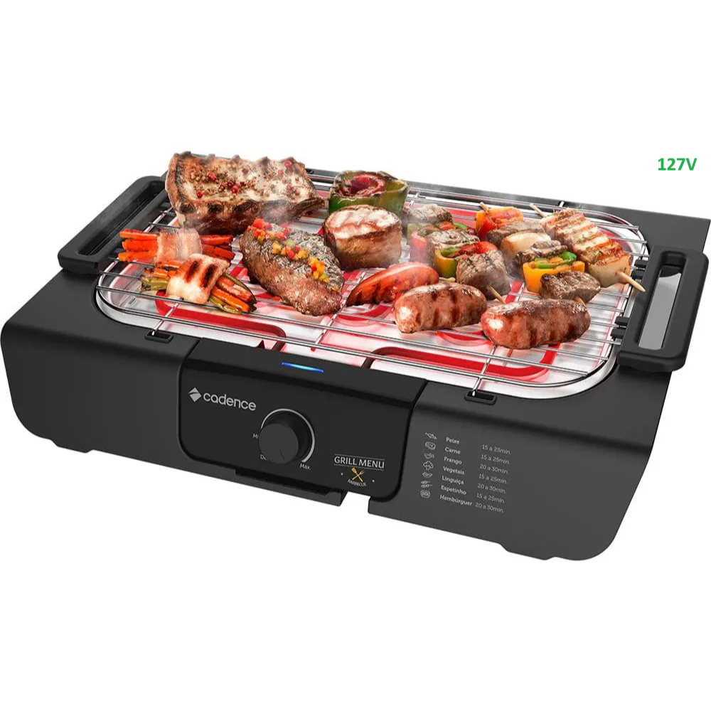 Churrasqueira Elétrica Cadence Grill Menu 127V Po