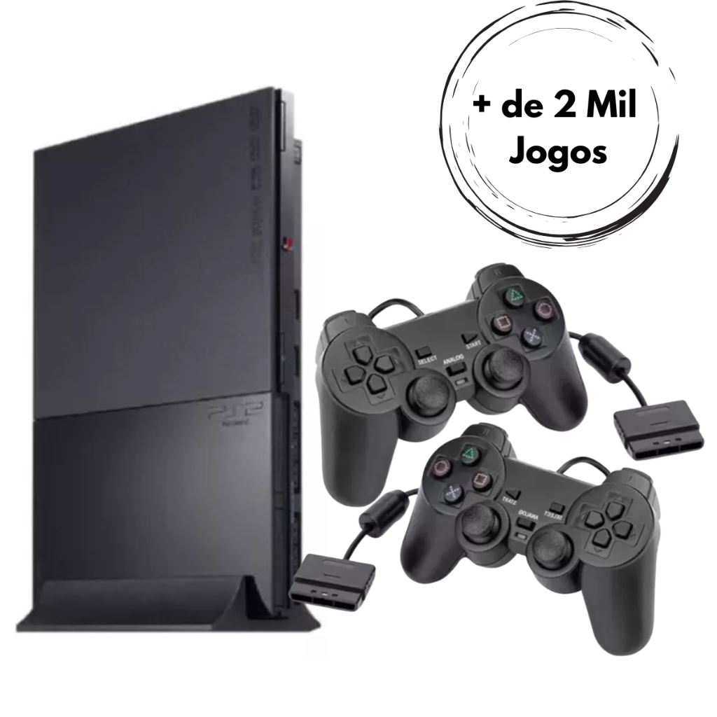 PlayStation 2 Ps2 Com OPL Com 2000 Jogos Play2 Usa