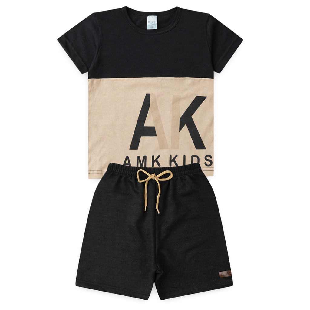 Conjunto Infantil Menino Camiseta e Bermuda L02