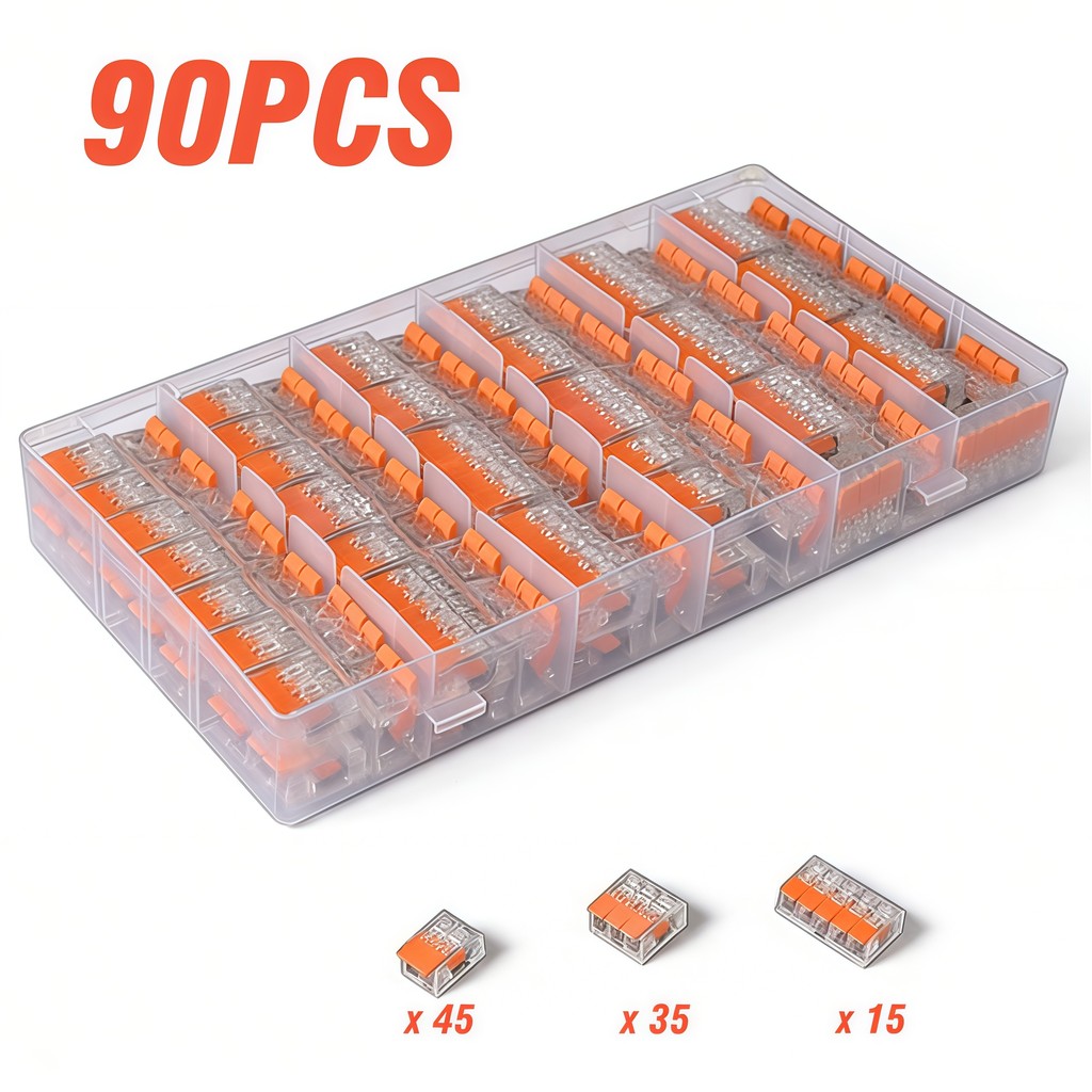 Terminal de conexão rápida 90PCS Conjunto de con