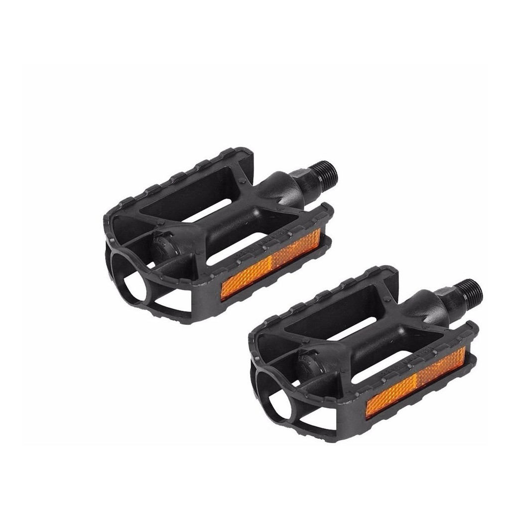 Pedal Metalciclo Bicicleta Com Refletor 1/2 Preto 