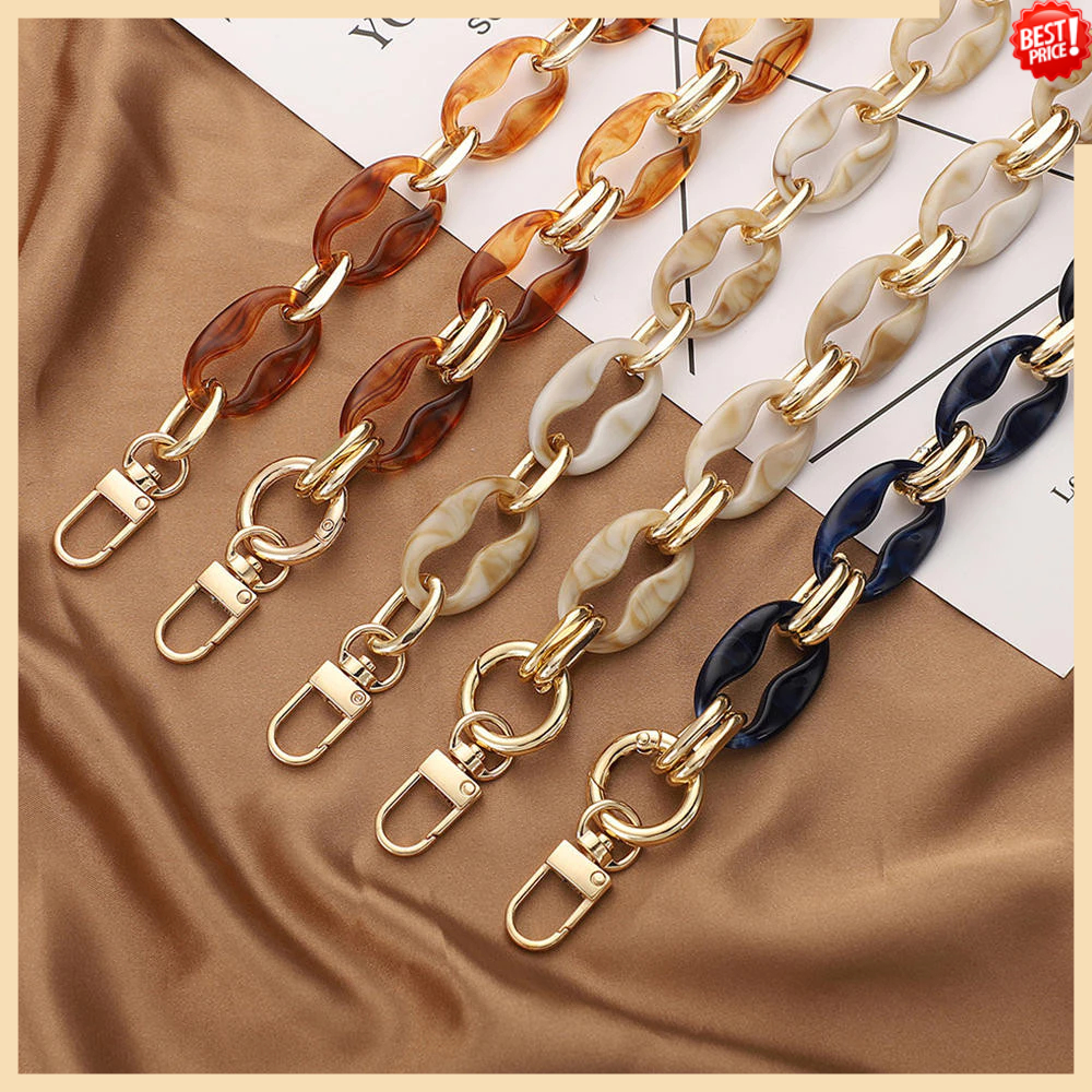 Alça De Corrente De Bolsa De Resina Oval De 40/60