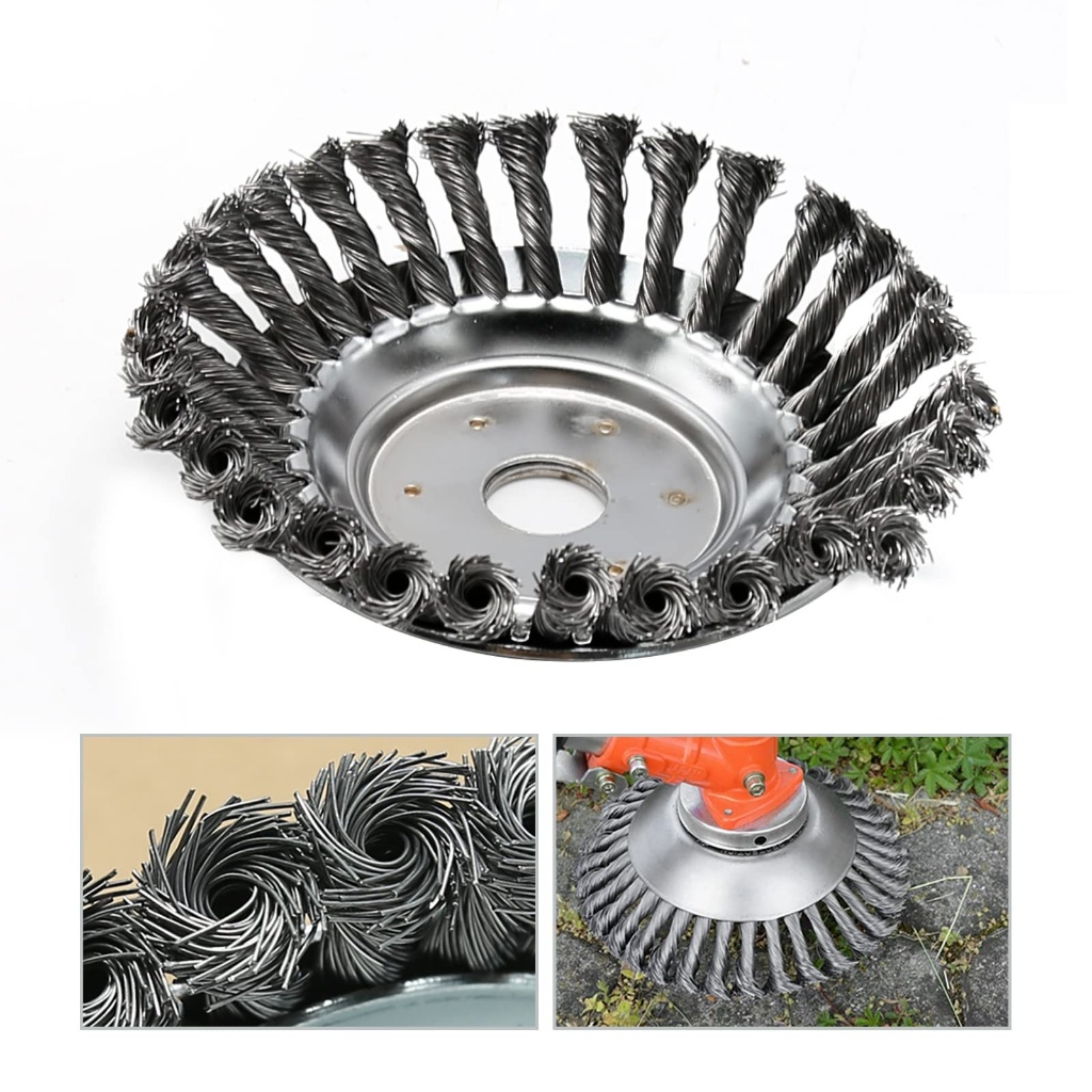 Escova De Aço Para Roçadeira Profissional 15cm