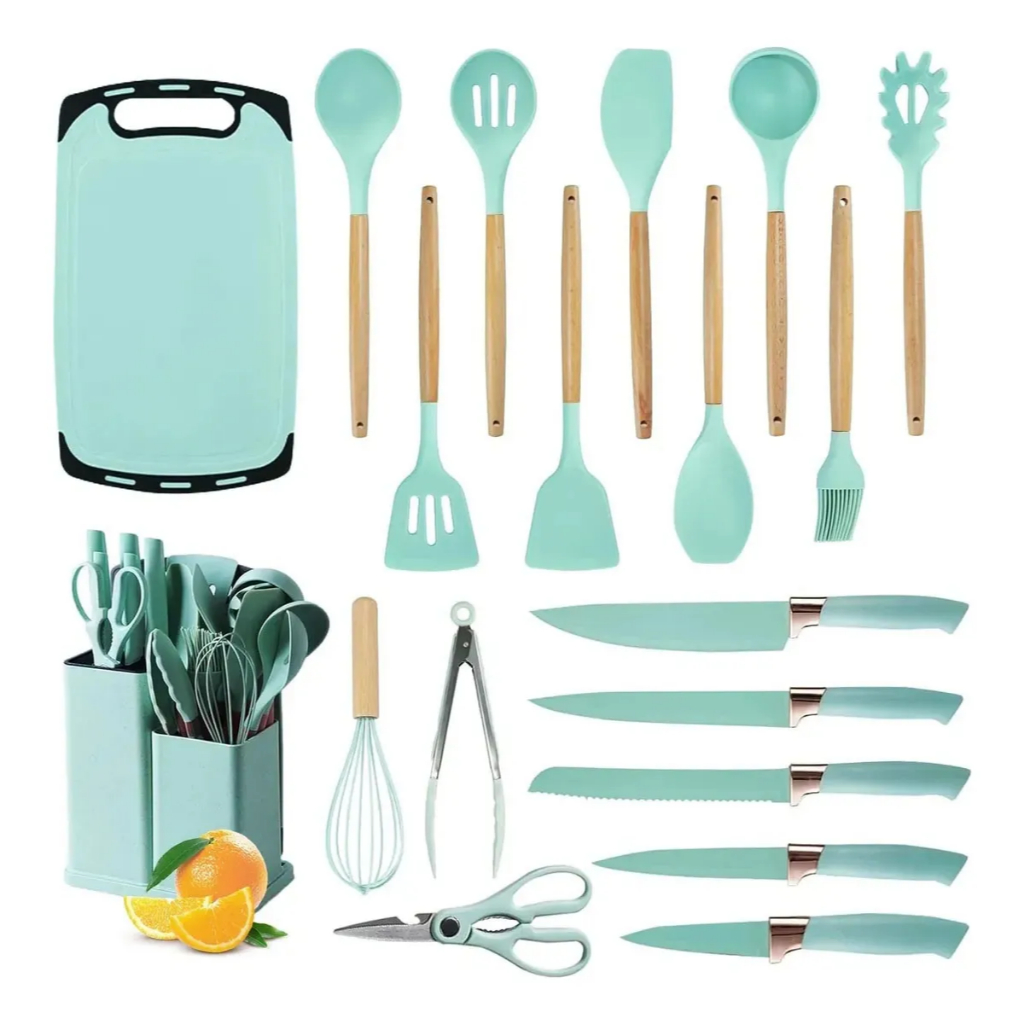 Conjunto de utensílios de cozinha de 5/12/19 peç