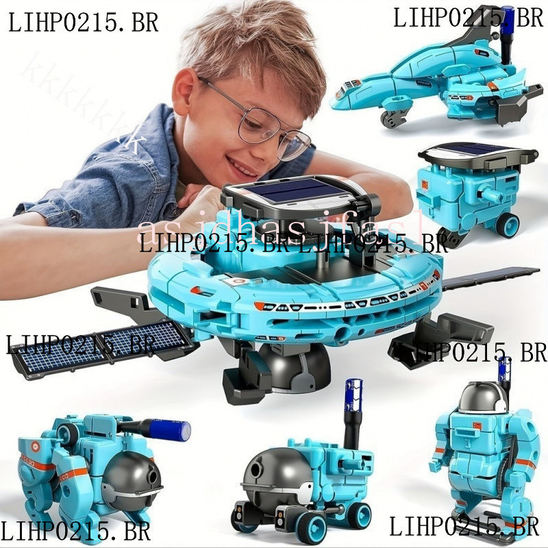 Kit De Robô Solar 6 Em 1 STEM , Brinquedos Para C