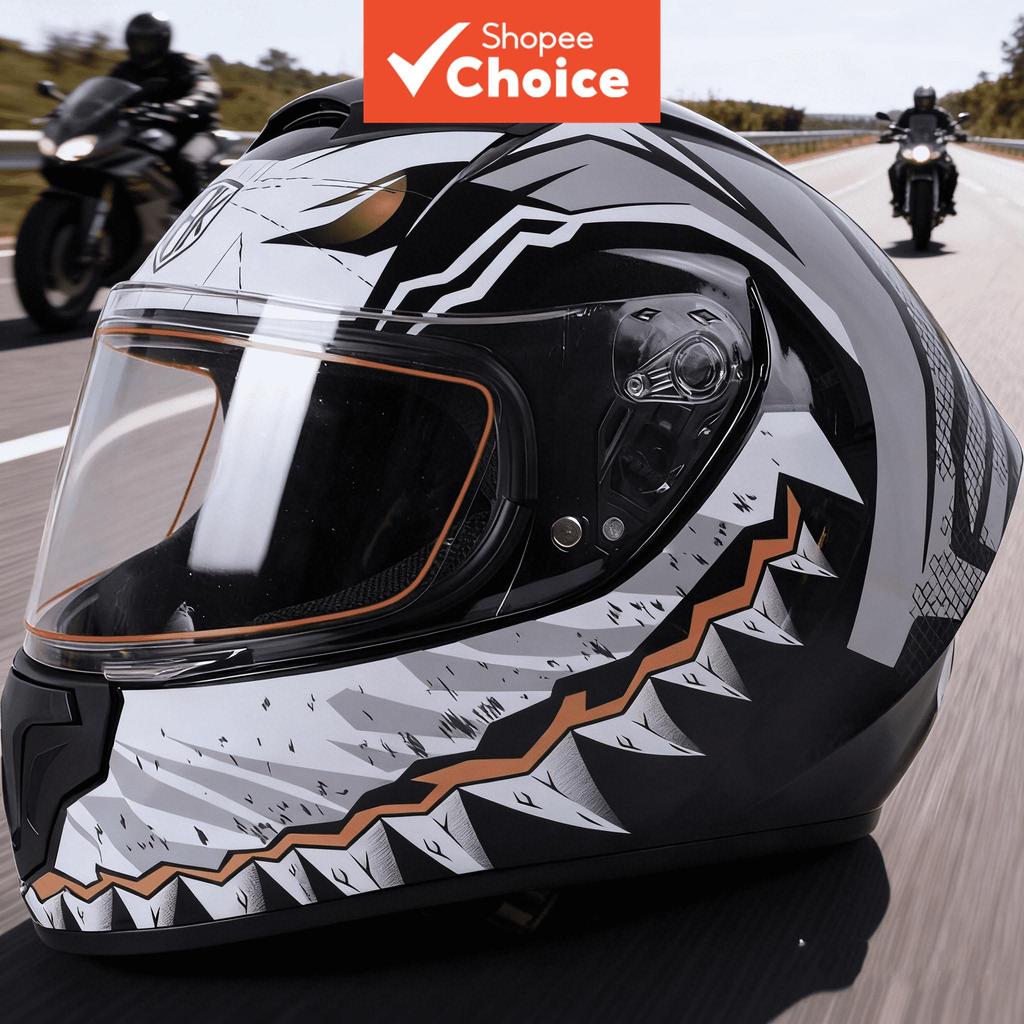 Capacete Aerodinâmico De Rosto Inteiro Para Motoc
