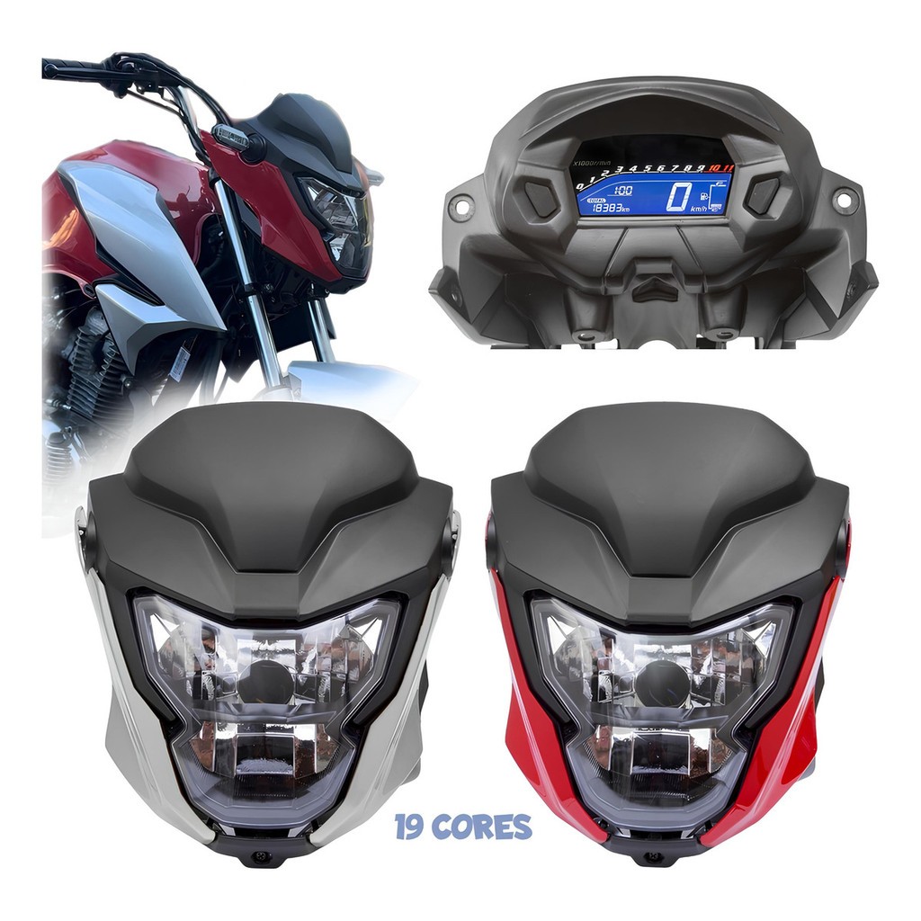 Frente Farol Completa Cg Titan 2025 Para Cg 160 Ti