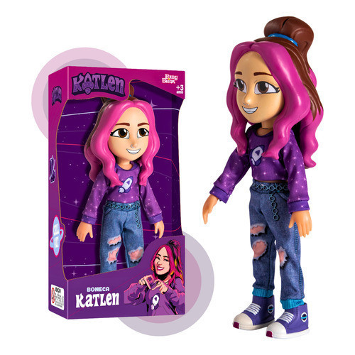 Boneca Katlen Dos Rosa  kids Youtube Brinquedo com
